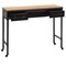 vidaXL Console Table with Castors 39.4"x13"x31.5" Solid Wood Fir